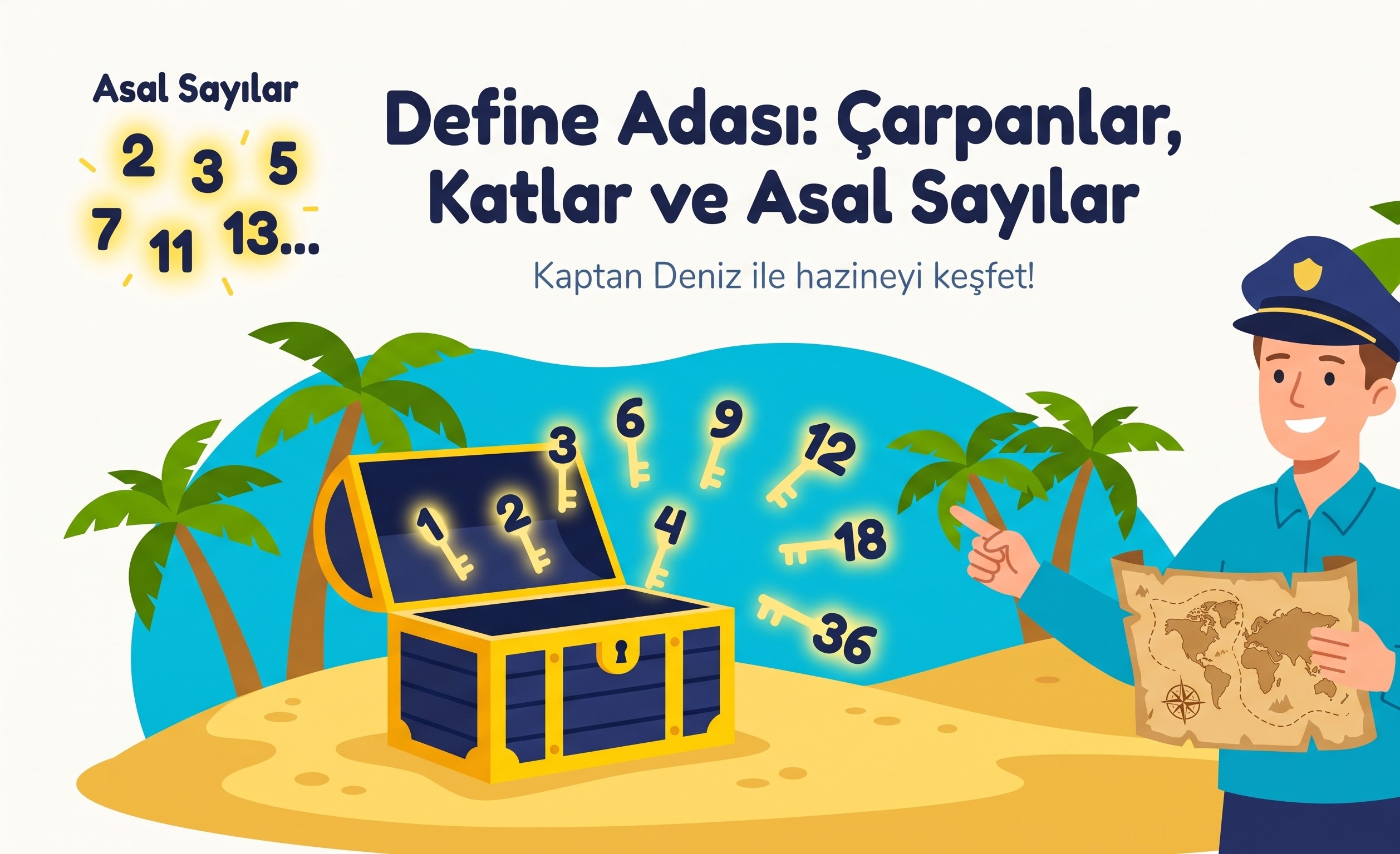 Define Adası: Çarpanlar, Katlar ve Asal Sayılar