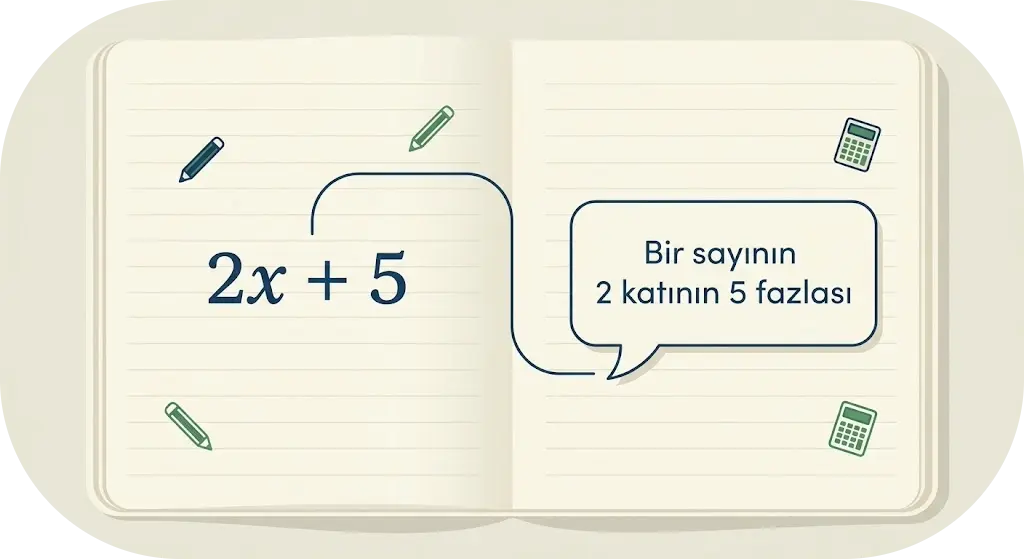 CEBİRSEL İFADELERDEN SÖZEL İFADELERE