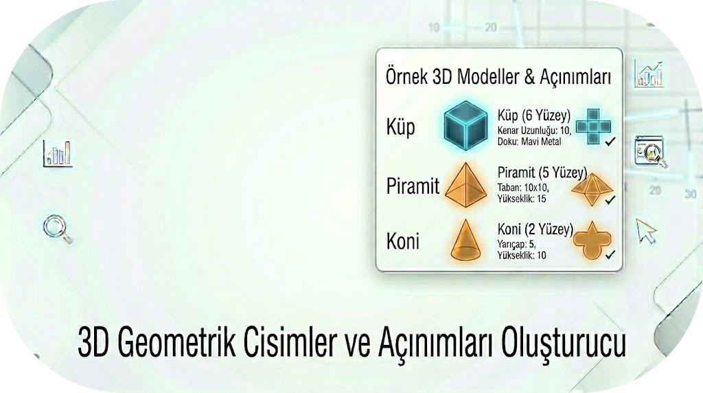 Geometrik Cisimler ve Açınımları Çizim Aracı | İNTERAKTİF ARAÇ