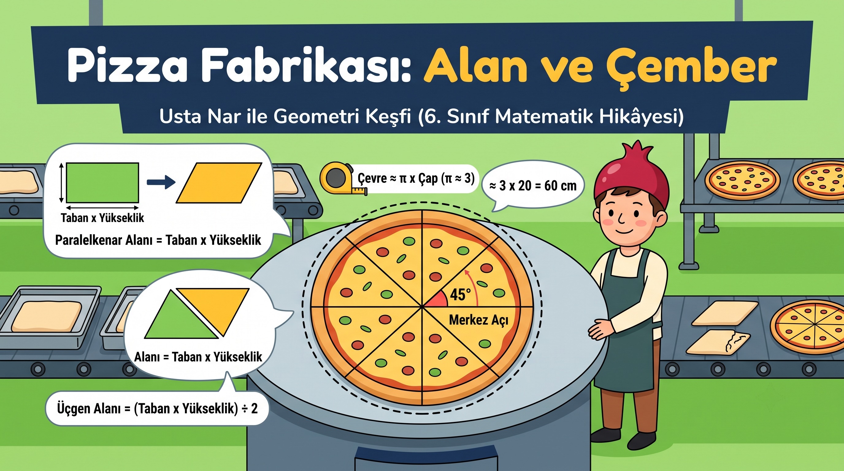 Pizza Fabrikası: Alan ve Çember