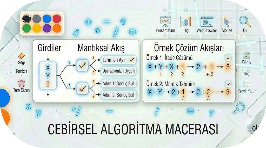 CEBİRSEL İFADELERİN ALGORİTMA MACERASI | İNTERAKTİF ARAÇ